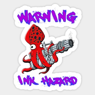 Squid Hunters Ink Hazard Sticker